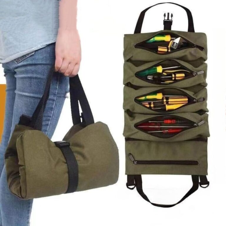 Borsa Portaattrezzi Arrotolabile con 5 Tasche con Cerniera