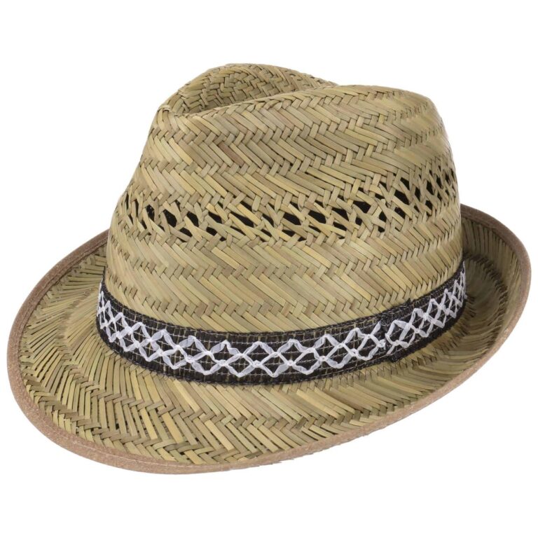 Cappello di paglia trilby da sole unisex - protezione UV
