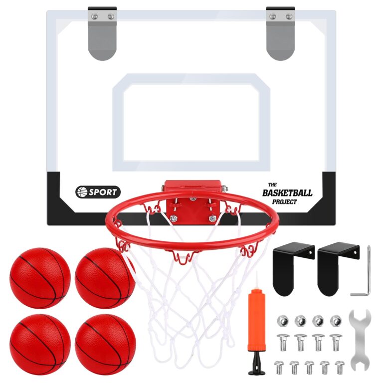 Dreamon Mini Canestro Basket Kit da Camera Bambini，Tabellone Basket Interno Giocattoli Sportivi p...