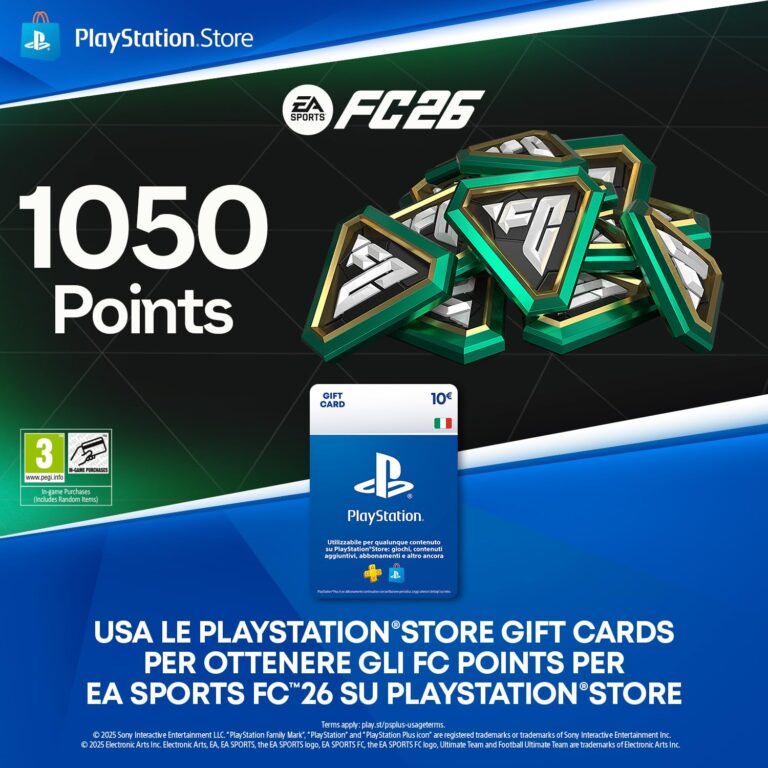 FC 26 Ultimate Team 1050 FC Points - Codice PS4/PS5