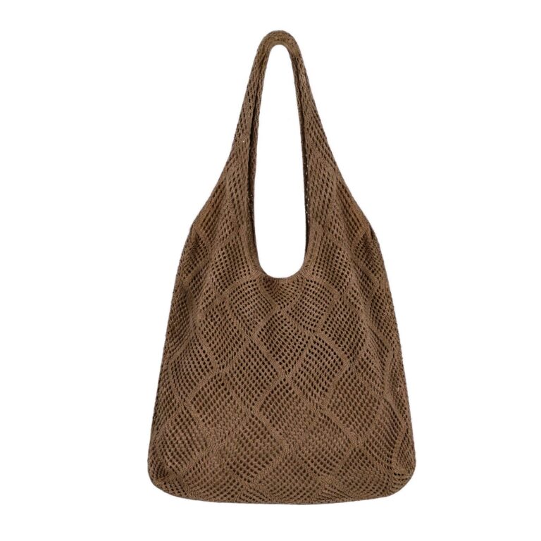 LEACOOLKEY borsa all'uncinetto donna - tote mare boho