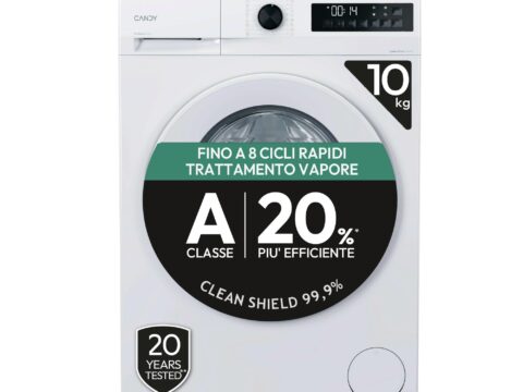 Candy ProWash 300 Lavatrice 10 Kg Classe A con Vapore e Motore Inverter