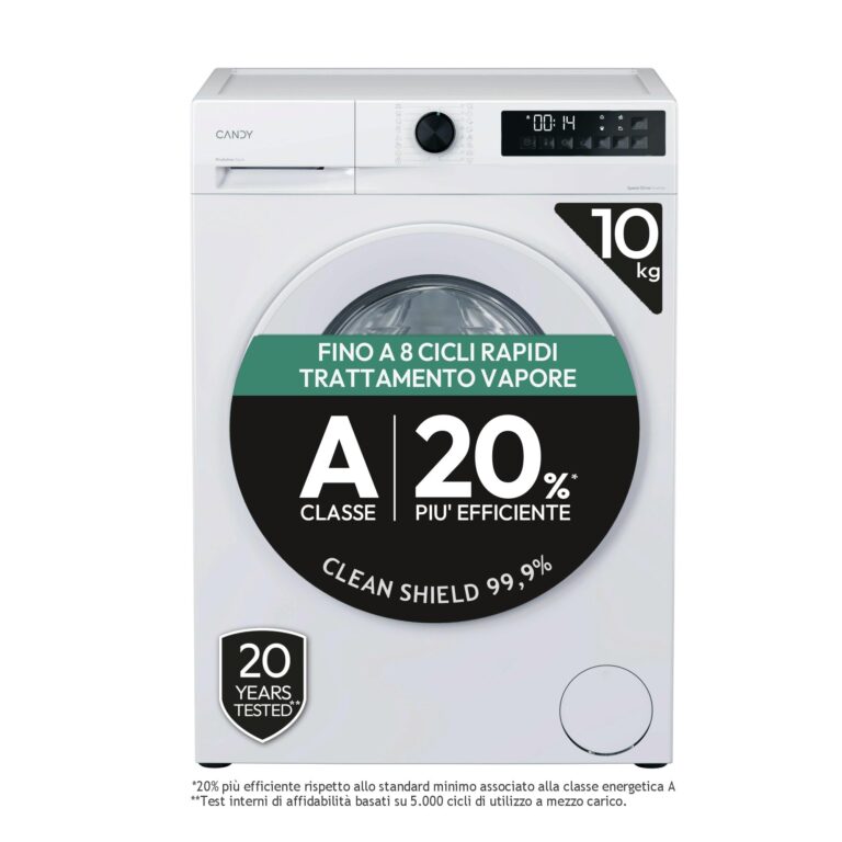 Candy ProWash 300 Lavatrice 10 Kg Classe A con Vapore e Motore Inverter