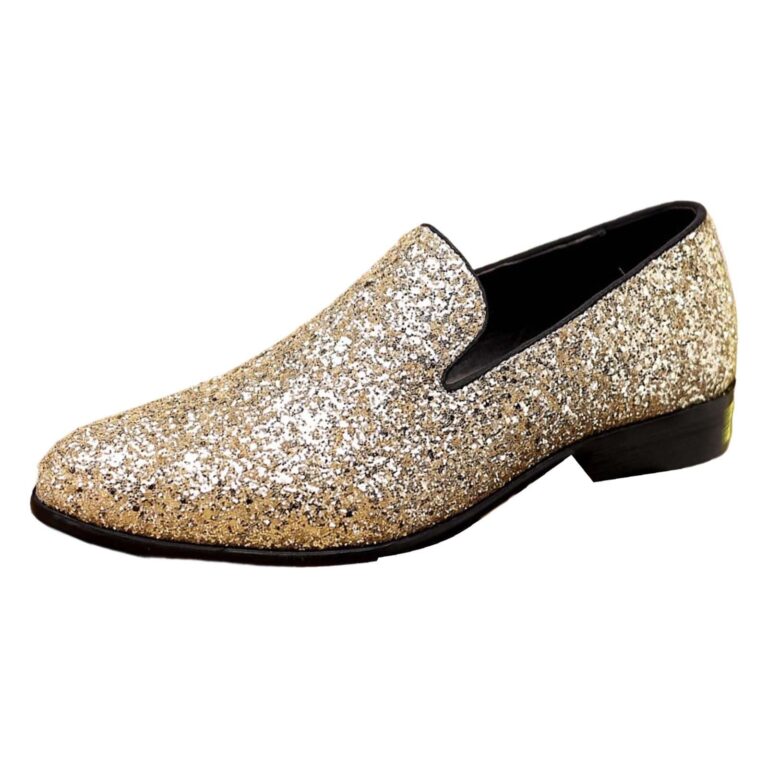 Scarpe da Sera Uomo con Paillette e Strass – Look Luccicante per Occasioni Speciali