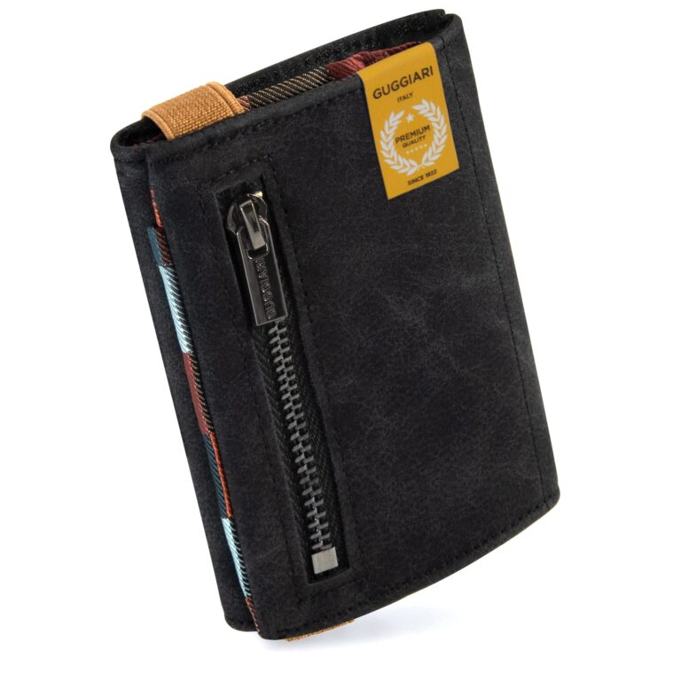 Guggiari Portafoglio Uomo in Pelle Slim con Portamonete