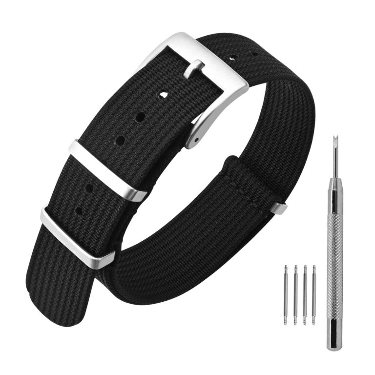 ANNEFIT Cinturino Nylon 18-22mm Uomo e Donna con Fibbia Acciaio Inossidabile