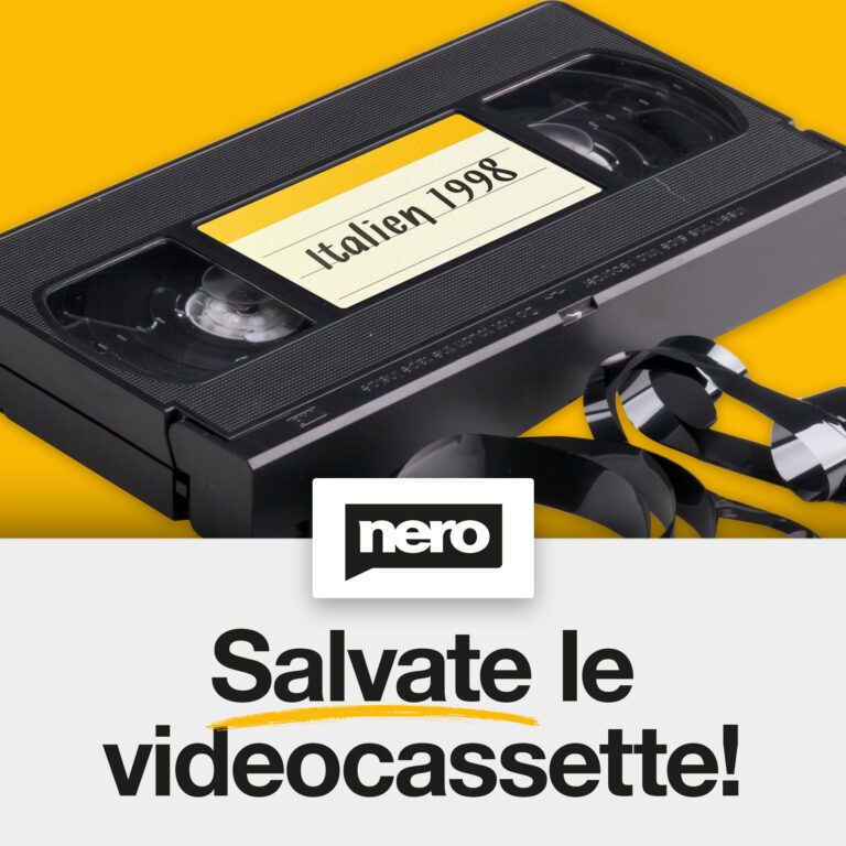 Nero Video Cassette Rescue – Convertitore VHS e Hi8 in digitale