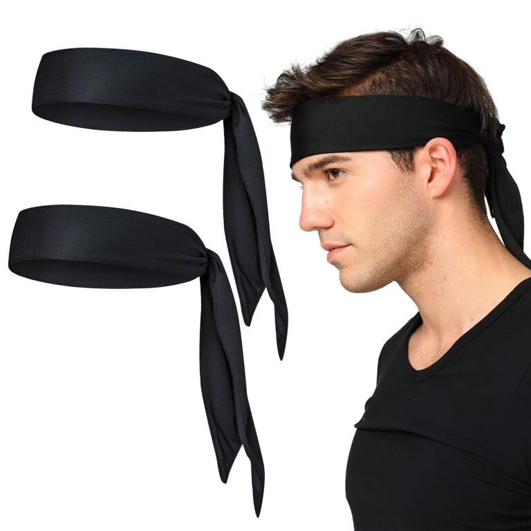 TNSLAND Fascia sportiva antistrappo unisex per capelli e fronte, 2 pezzi