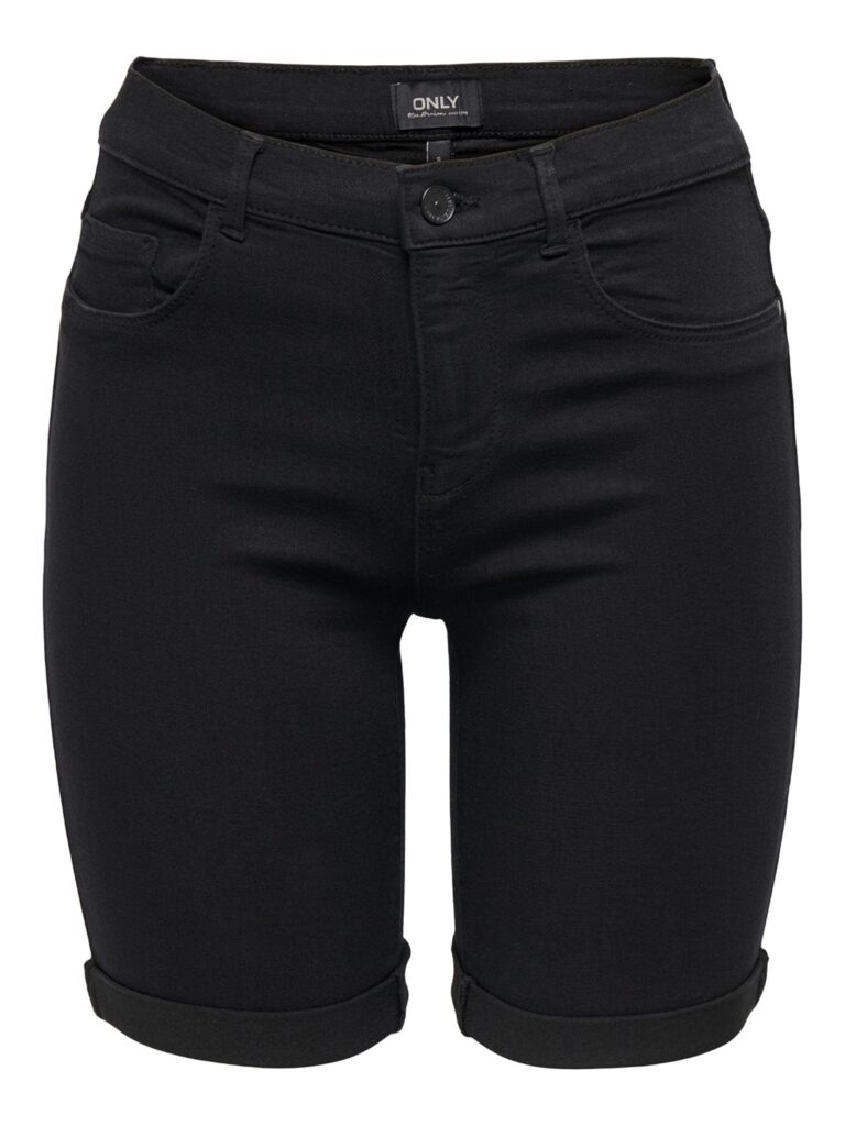 ONLY ONLRAIN Shorts di Jeans a Vita Media Bodycon