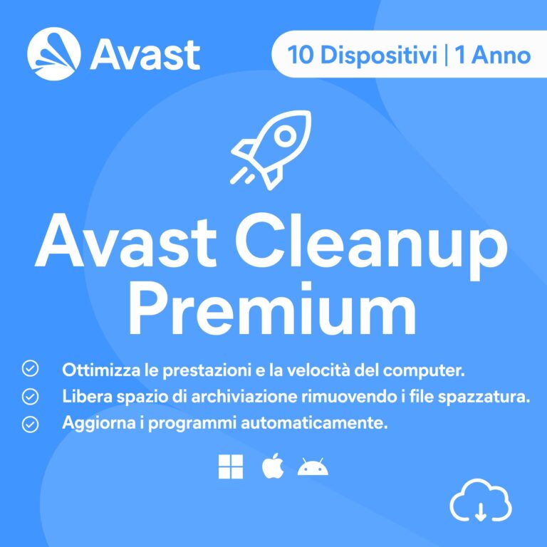 Avast Cleanup Premium 2026 — Ottimizzazione per 10 Dispositivi