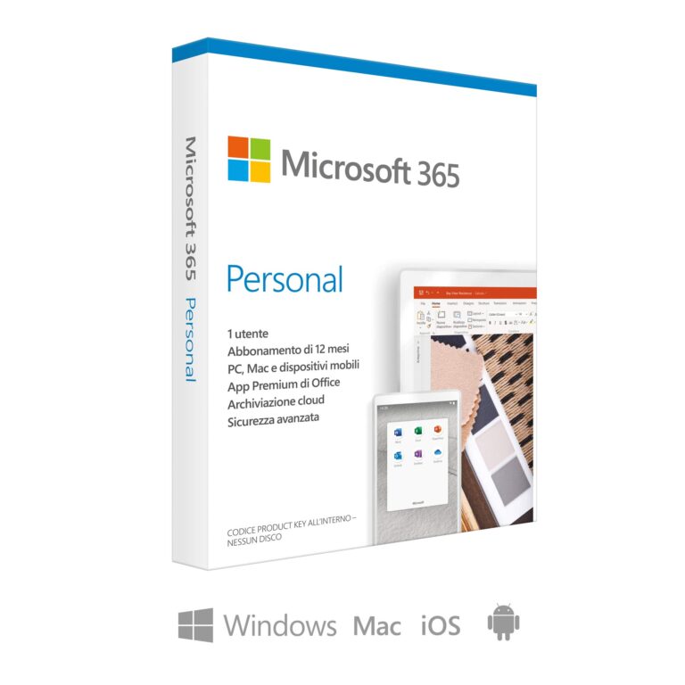 Microsoft 365 Personal – Codice di attivazione via posta