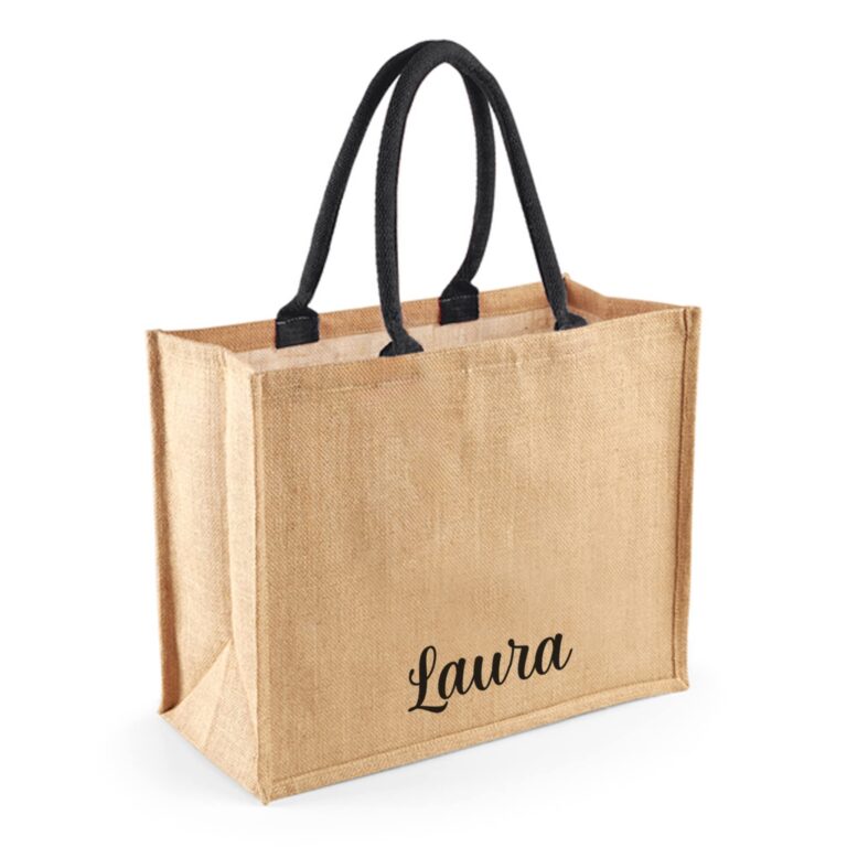 Caribu Design Borsa in juta personalizzabile 42x33x19 cm da mare