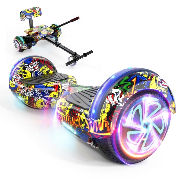 Scooter Seat Attachment, Adjustable Frame Length Scooter Go Kart Combo, Safety Certified Hoverboa...