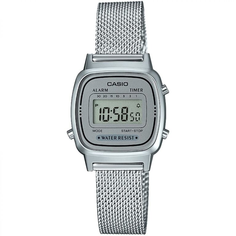 Casio Orologio Digitale Donna al Quarzo con Cinturino in Acciaio Inox
