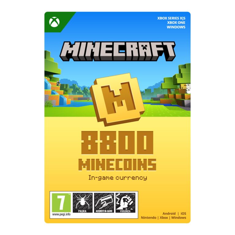 Minecraft Minecoins 8800 Coins - Xbox e Windows (codice download)
