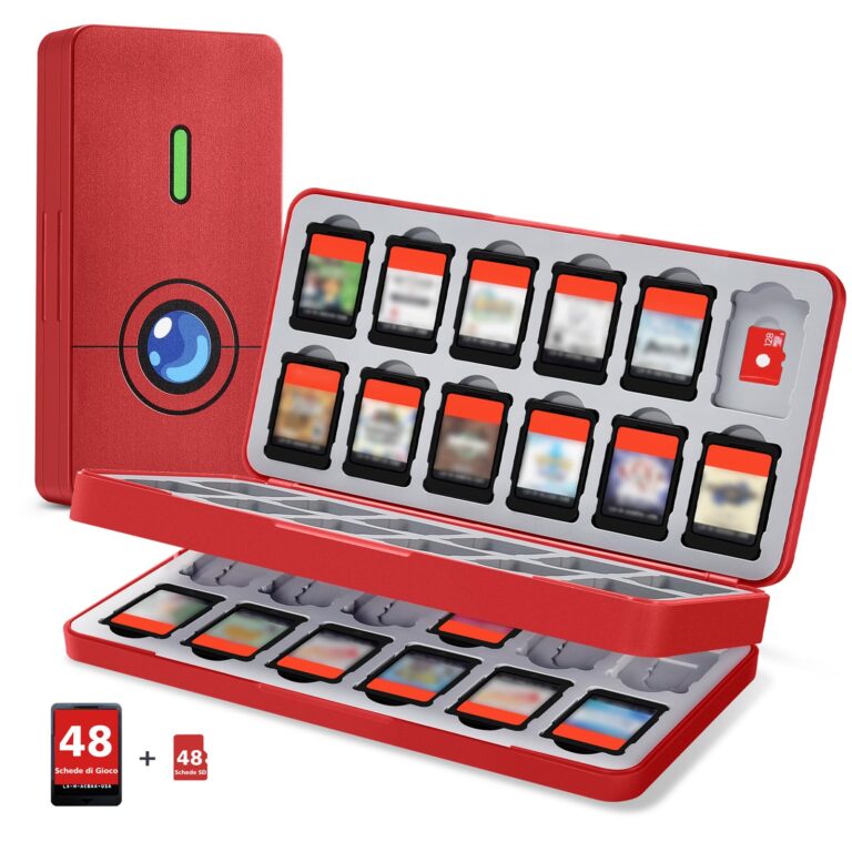 PALPOW Porta Giochi per Switch 2: custodia 24 cartucce e schede microSD