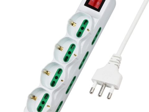 Extrastar Multipresa 12 Posti con Cavo 1,5 m, Schuko 10/16A