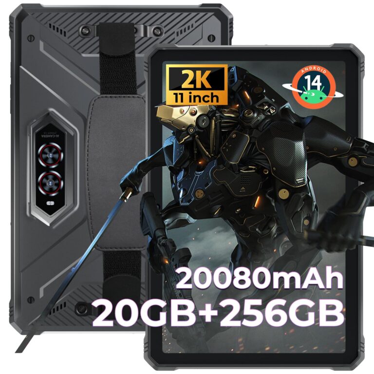 HOTWAV R9 Pro 2025 Tablet Rugged 11 pollici Android 14 Tablet Robusto 2K 20080mAh, 20GB+256GB (2T...