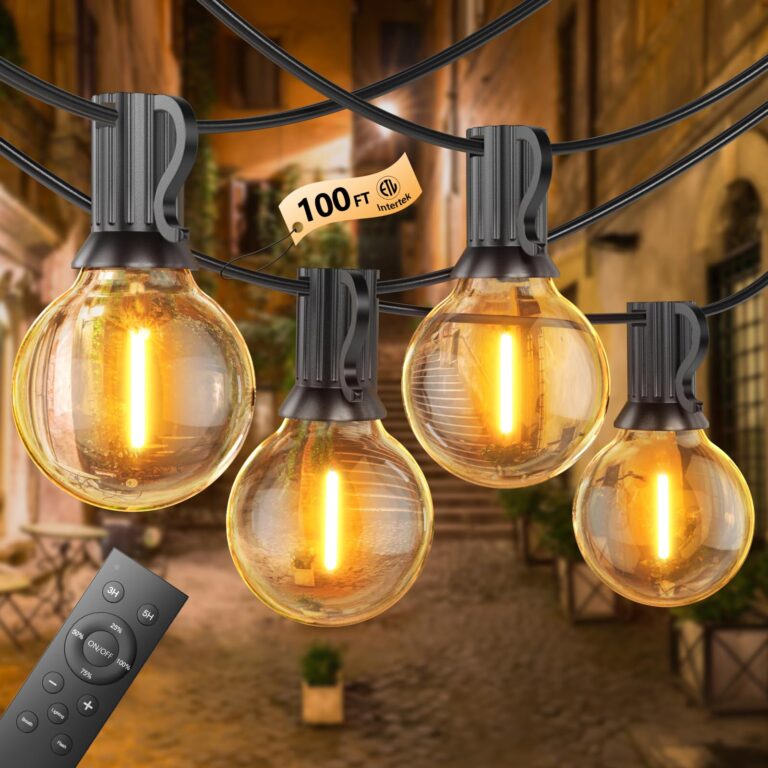 Toipwen Catena Luminosa Esterno 30M Dimmerabile con Telecomando