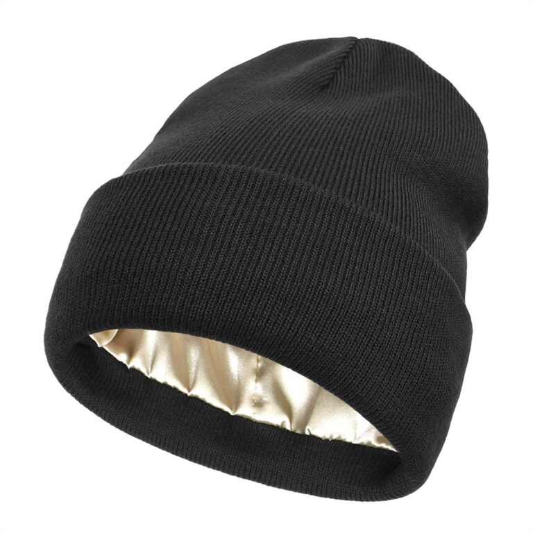 Cappello invernale donna foderato in raso, berretto a maglia