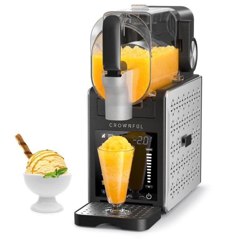 CROWNFUL Macchina per Granite 1,9L, 6 Programmi, Gelato e Cocktail