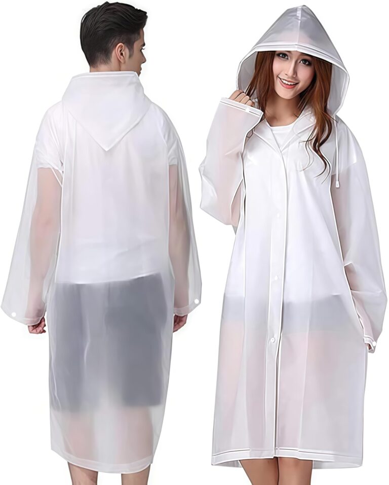 GUKOY Poncho Impermeabile EVA 2 Pezzi Uomo e Donna