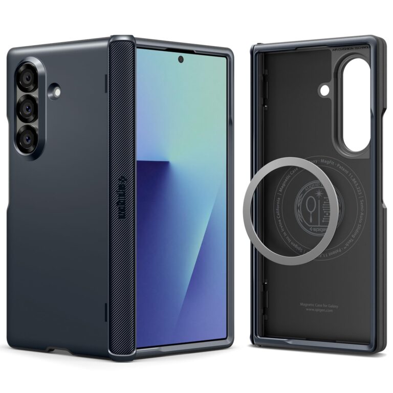 Spigen Cover Slim Armor Pro MagFit Compatibile con Samsung Galaxy Z Fold 7 - Metal Slate