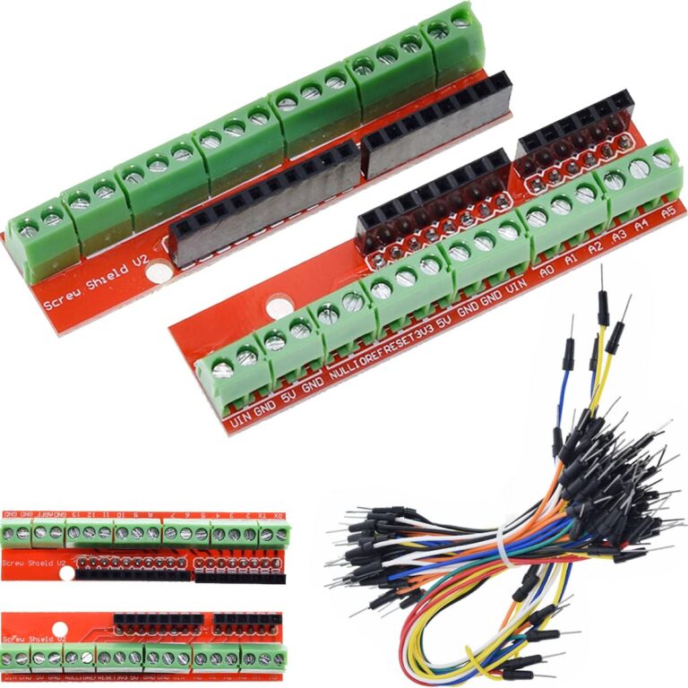 DAOKAI Screw Shield V2 Morsettiera Impilabile per Arduino UNO R3 – 2 pezzi