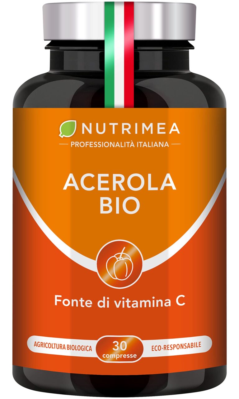 Acerola BIO 1000 mg | Ricca di Vitamina C | Riduce la Stanchezza | Potenzia il Sistema Immunitario | Antiossidante | 30 Co...