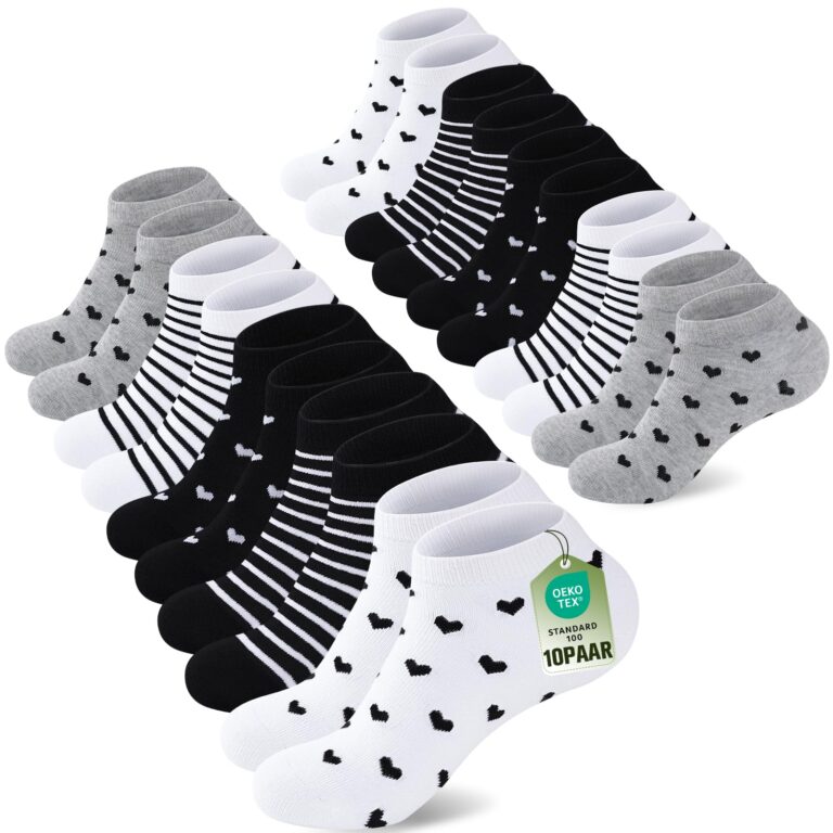 SukModen Calzini donna corti in cotone - multipack