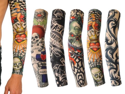 AXKIIN Calzettoni coprenti per tatuaggi con protezione UV – 5 pezzi