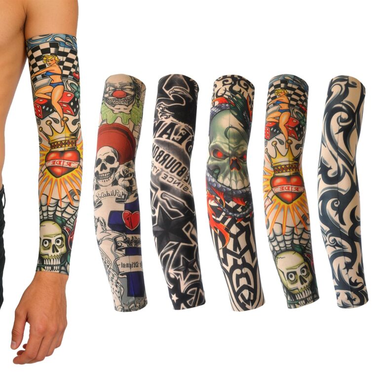AXKIIN Calzettoni coprenti per tatuaggi con protezione UV – 5 pezzi