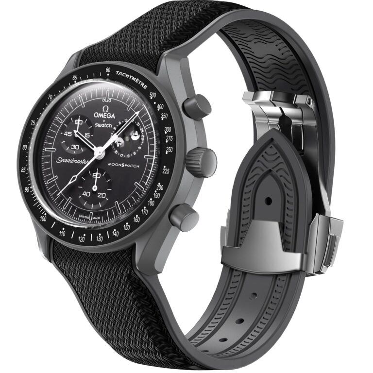 Cinturino 20mm Compatibile Omega x Swatch MoonSwatch con Fibbia Pieghevole