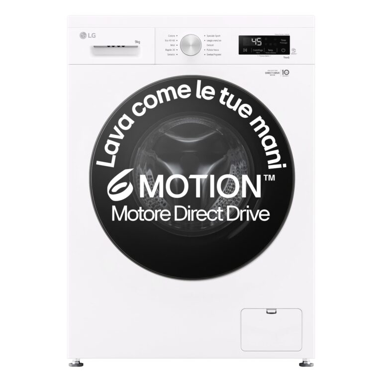 LG F4NX1009NWB Lavatrice 9 kg Serie X1 Wi-Fi 1400 Giri
