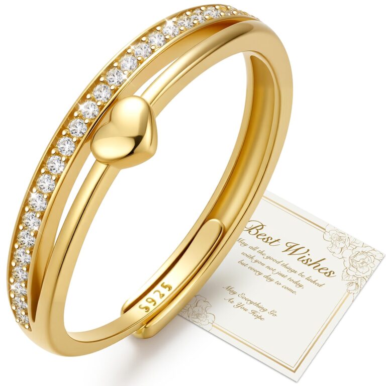 J.Fée Anello Donna in Argento 925 con Zirconi 5A, Regolabile