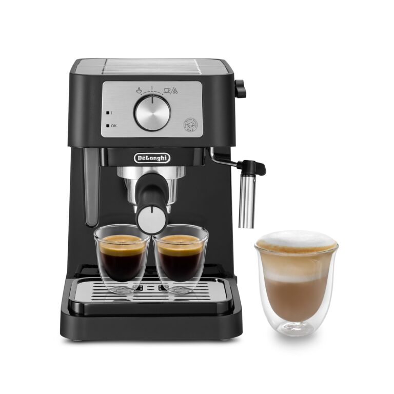 De'Longhi EC260.BK Macchina da Caffè Per Polvere o in Cialde E.S.E., Sistema Latte Manuale, Facile da usare, Serbatoio Est...