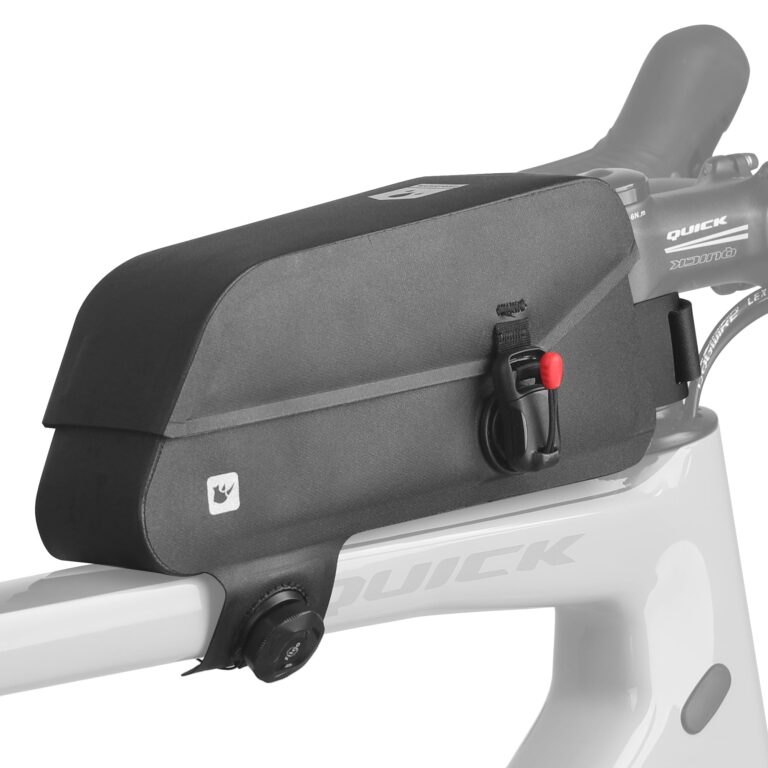 Rhinowalk Borsa per telaio per bicicletta con chiusura magnetica, impermeabile, borsa per tubo anteriore, borsa per manubr...