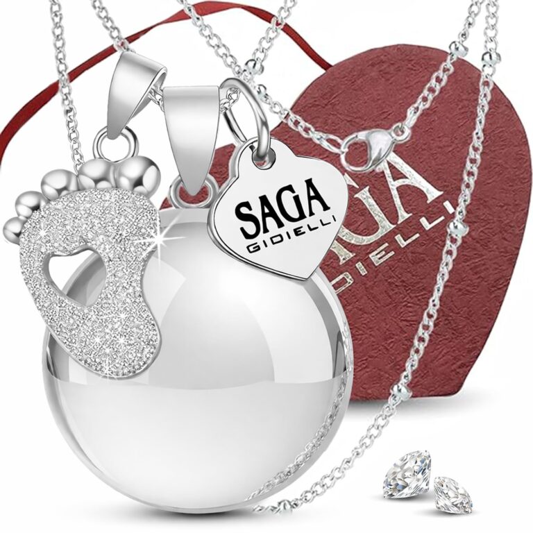 Saga Gioielli Collana Chiama Angeli lunga per gravidanza