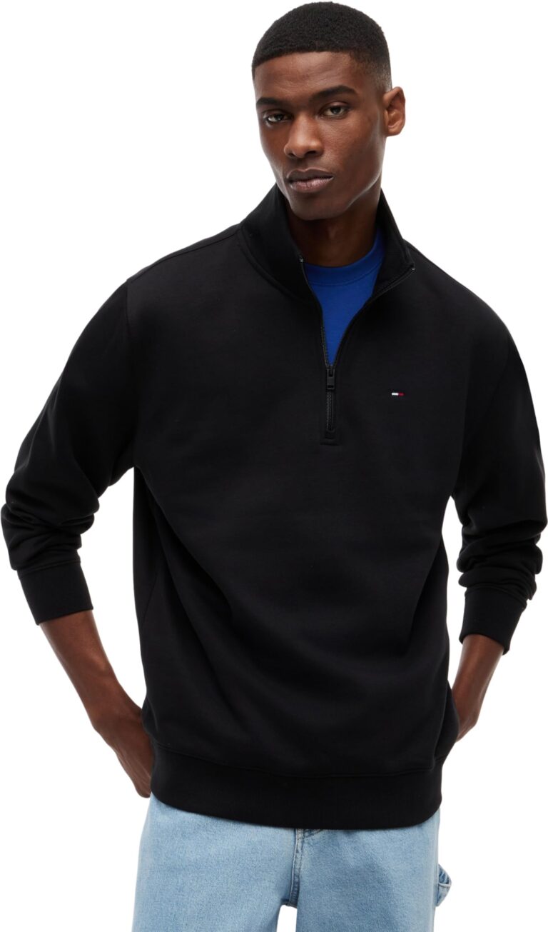 Tommy Jeans felpa mezza zip uomo