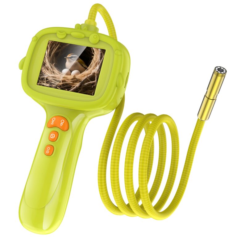 Endoscopio per bambini con luce, telecamera a serpente con boroscopio unico, giocattoli educativi...