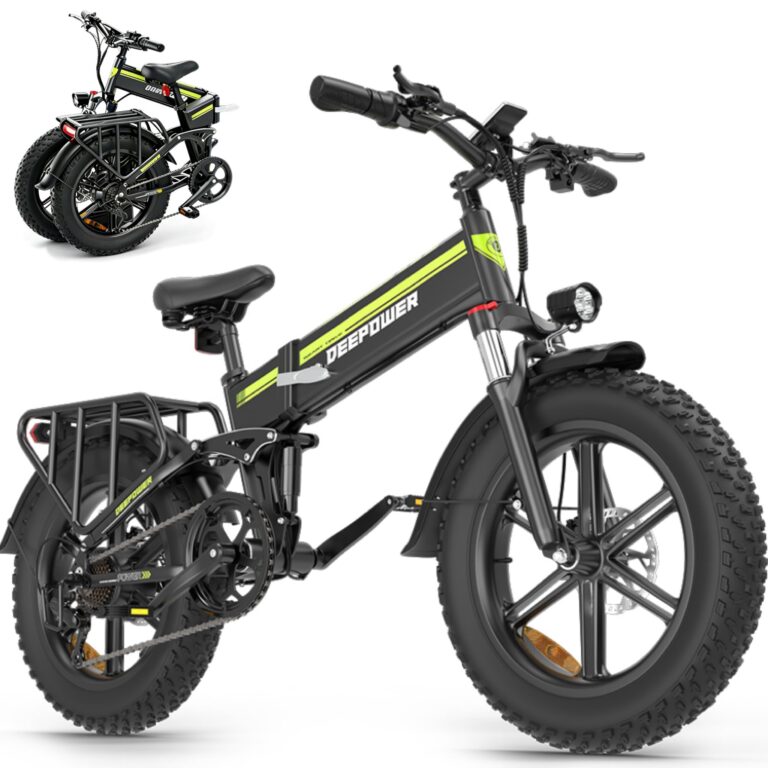 Bici Elettrica Pieghevole, Batteria Rimovibile 48V 25Ah, Autonomia 110KM, Bici Elettrica con Pneumatici Grassi 20'' x 4, S...