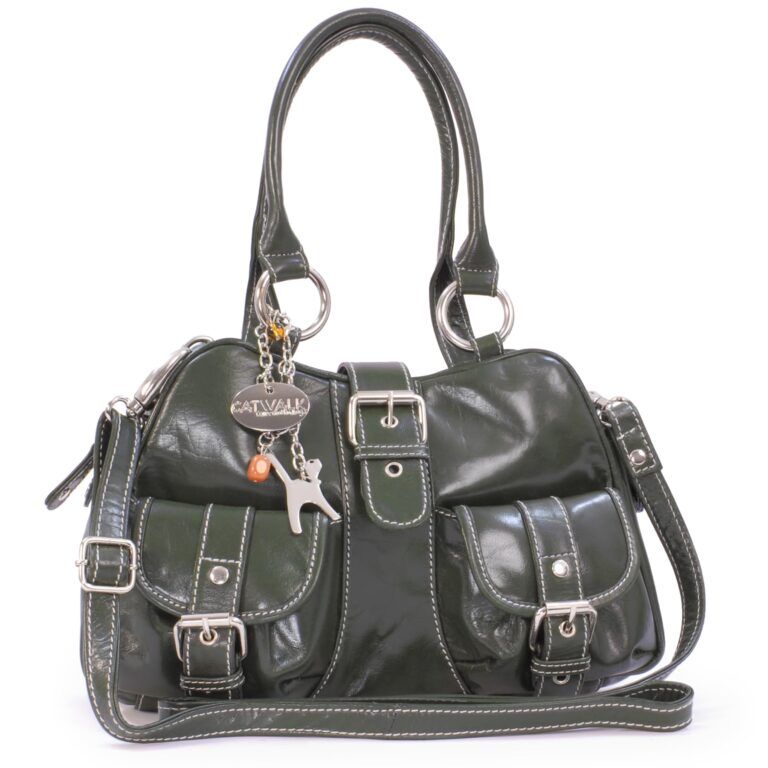 Catwalk Collection Handbags - Borsa a Mano da Donna in Vera Pelle - Borsa a Tracolla Media - Bors...