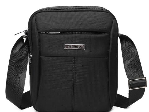 COVERI Borsello Uomo Tracolla Impermeabile Messenger per Viaggio e Ufficio