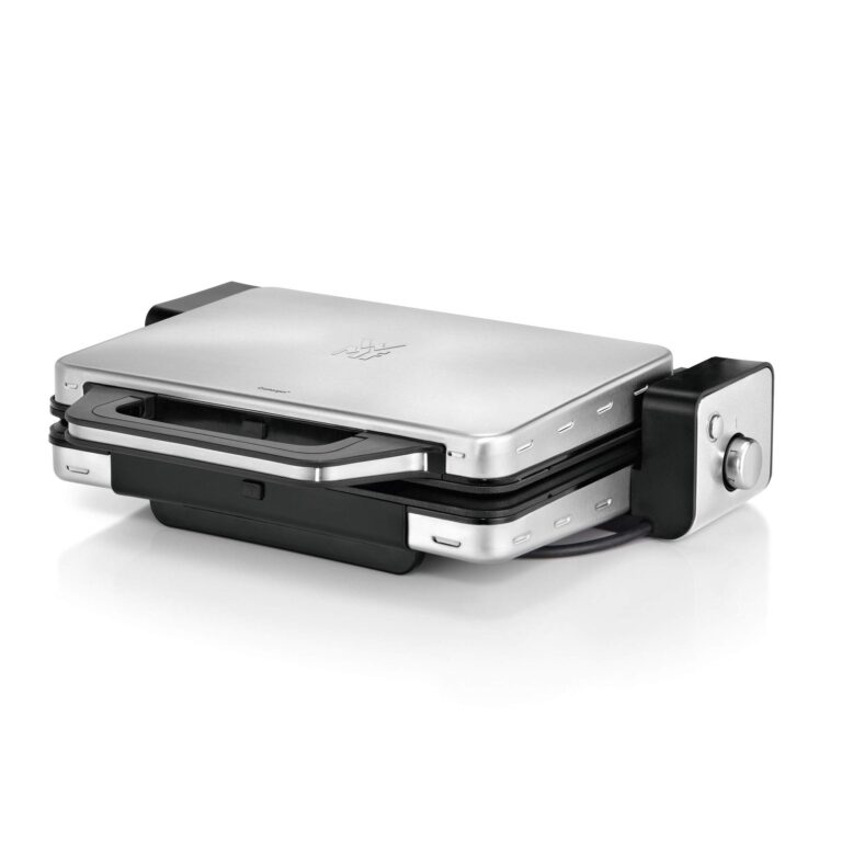 WMF Lono Griglia a Contatto 2 in 1, Griglia Elettrica in Acciaio Inossidabile Cromargan® 18/10, G...