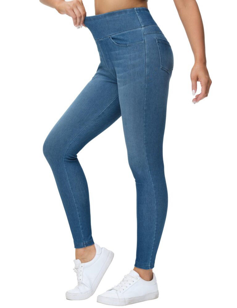 THE GYM PEOPLE Jeggings Donna Vita Alta Controllo Pancia