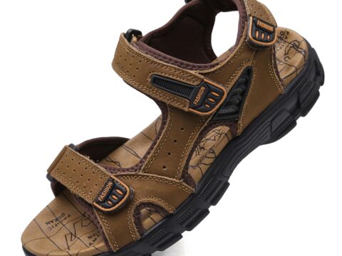 Gugifcto Sandali Uomo Trekking in Pelle – Taglie 38-46 EU