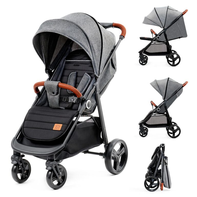 Kinderkraft GRANDE PLUS Passeggino Leggero dalla Nascita fino 22 kg, Pieghevole con una Mano, Pos...