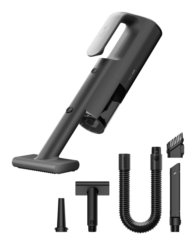 HOTO BlowVac™ Aspirapolvere Auto, 23000Pa Aspirabriciole Senza Fili Potente, 3 Modalità di Aspira...