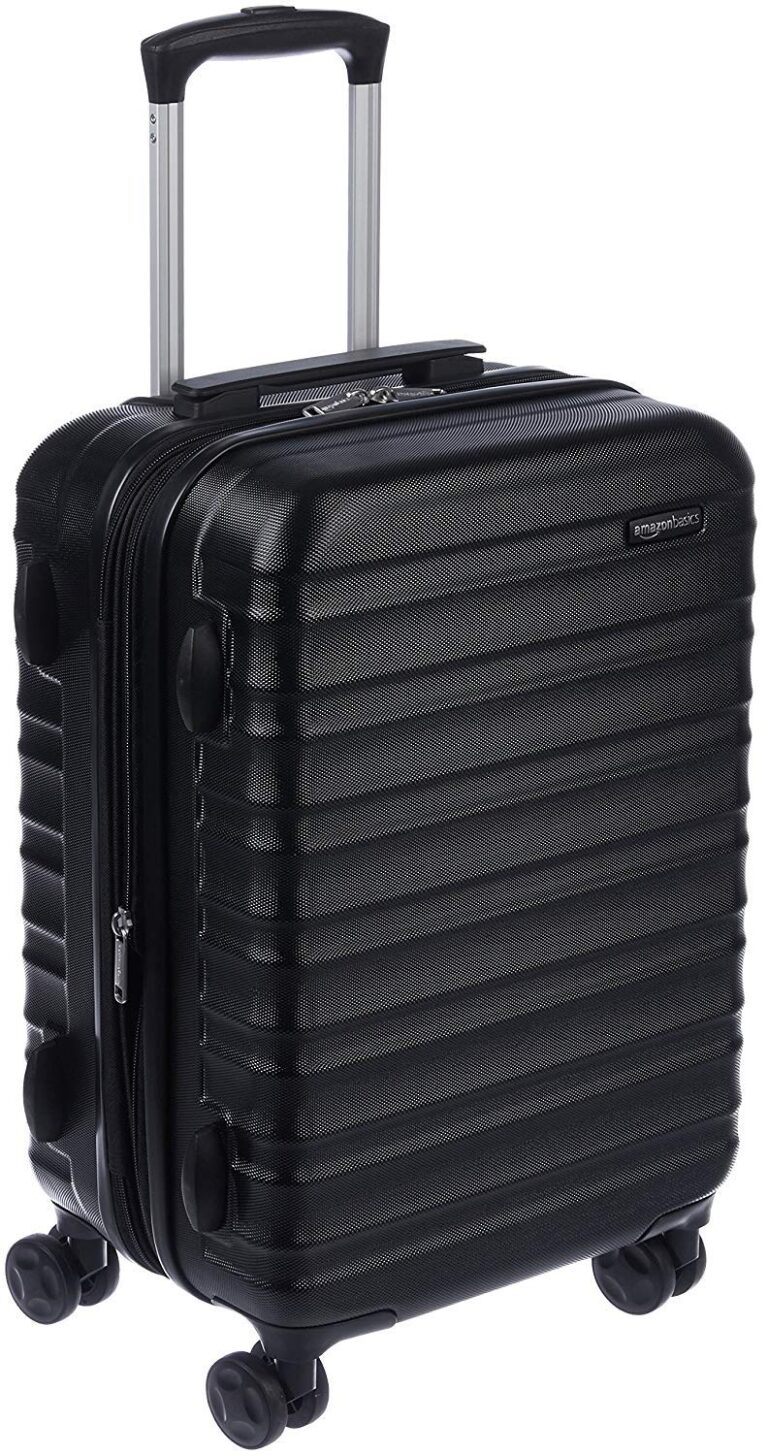 Amazon Basics Valigia Rigida Piccola - Bagaglio a Mano Espandibile ABS con 4 Ruote Doppie Girevoli - Resistente ai Graffi ...