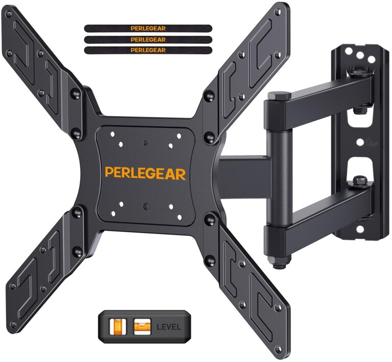 Perlegear Staffa TV girevole ed estendibile per TV 26-65 pollici